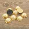 Пуговица DISBOTON, размер 40 цвет C/GOLD1 D 079. Арт 3329540GOLD10D