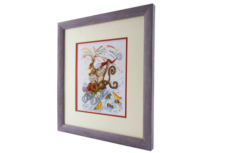 Вышитая картина "Озорная парочка". Арт Модель 01.033.25