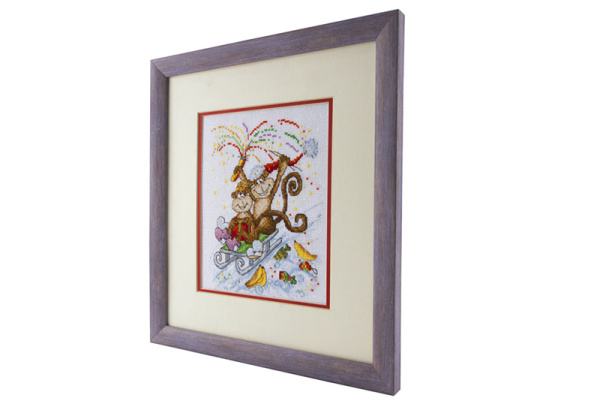 Вышитая картина "Озорная парочка". Арт Модель 01.033.25