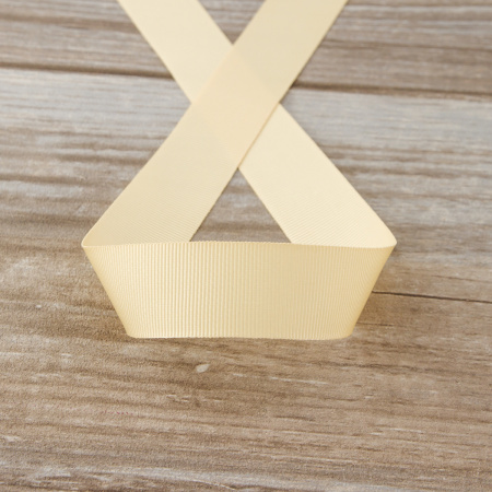 Лента репсовая SAFISA, 25 мм, 25 м, цвет 21 персиковый айвори. Арт 350-25мм-21