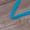Мерсеризованное хлопковое кружево, 15 мм, цвет бирюзовый. Арт 1798/15                 