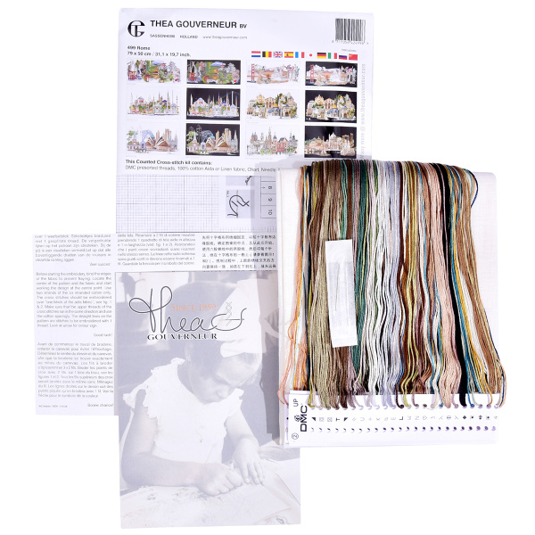 Набор для вышивания "Рим", канва лён 36 ct. Арт 499                     