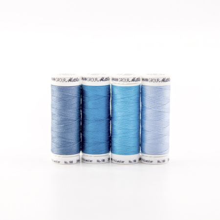 Набор с нитками Seralon в подарочной упаковке, 4 катушки. Арт SE4OCEAN-KIT