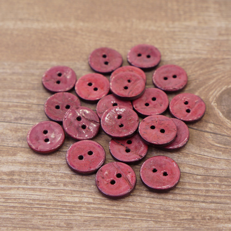 Пуговицы CONCEPT, размер 24, кокос,  цвет COL.11 розовый. Арт 1919H-024-COL.11