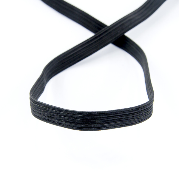 Резинка продежка, Safisa, 8 мм, цвет 01, черный. Арт 4700-8мм-01