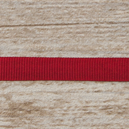 Лента репсовая SAFISA, 10 мм, 25 м, цвет 84 вишневый. Арт 350-10мм-84