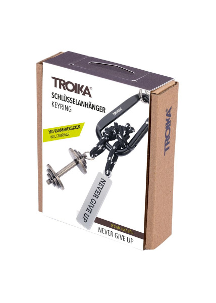 Брелок TROIKA "Никогда не сдавайся". Арт KR24-09/BK