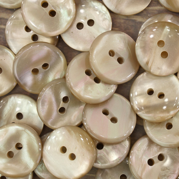 Пуговицы CONCEPT Mother of Pearl, размер 24, полиэстер, цвет COL.3 Snail. Арт 75315-024-COL.3SNAIL