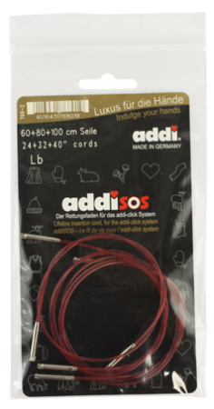 Набор лесок, длина 60, 80 и 100 см для системы addiClick SOS. Арт 768-7/000