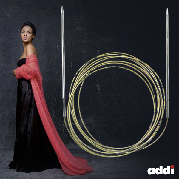 Спицы, круговые, супергладкие, экстрадлинные, addiClassic LONG №3, 250 см. Арт 108-7/3-250