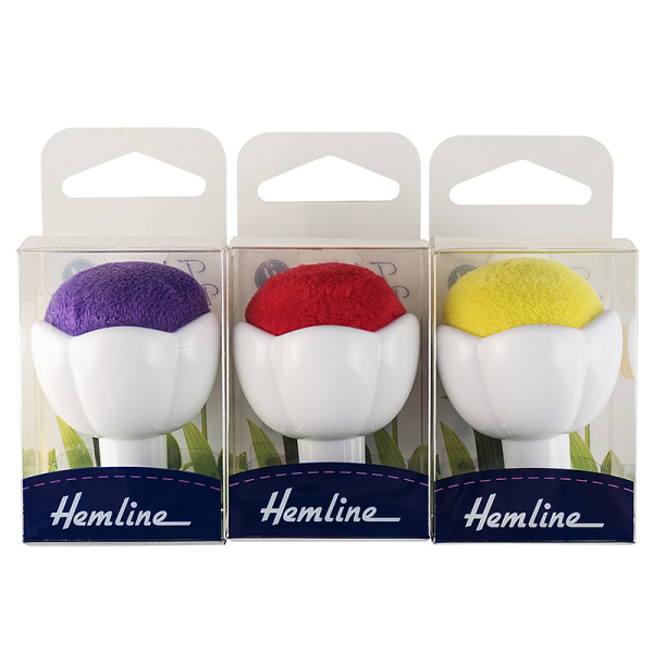 Игольница-подушечка "Тюльпан" с присоской, 15 шт. в картонном прикассовом стенде. Арт 4915