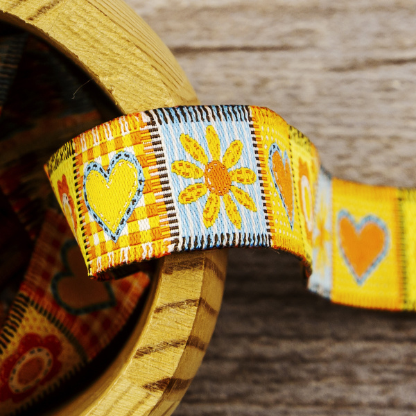 Лента жаккард SAFISA, 20 мм, 15 м, цвет 03. Арт 9178-20мм-03