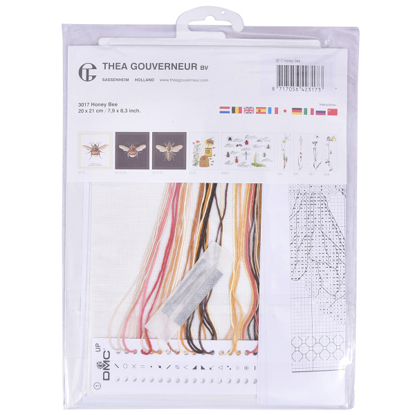 Набор для вышивания "Медоносная пчела", канва лён 32 ct. Арт 3017                    