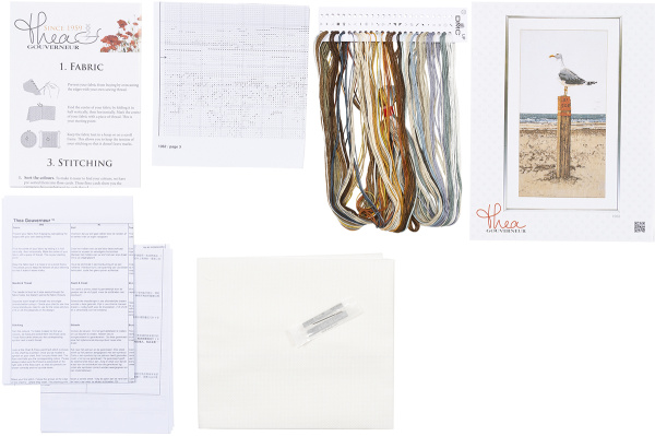 Набор для вышивания "Чайка", канва лён 32 ct. Арт 1062                    