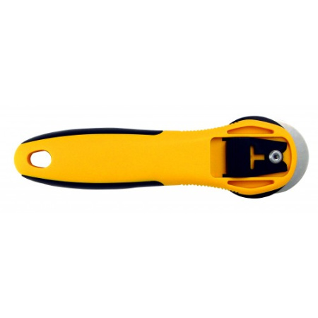 Дисковый нож с эргономичной ручкой, диаметр 45 мм, цвет желтый. Арт RTY-2/NS                