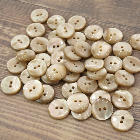 Пуговицы CONCEPT Mother of Pearl, размер 24, полиэстер, цвет COL.3 Snail. Арт 75315-024-COL.3SNAIL