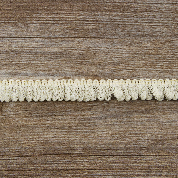 Тесьма декоративная, 17 мм, цвет молочно-белый. Арт 2209/18