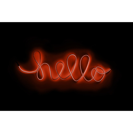 Проволока светодиодная, цвет неоновый оранжевый. Арт 660697