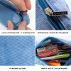 Пенал для ручек "Pencil Case" на молнии, 22 х 7 х 7 см, вельвет, голубой. Арт 03997/6 