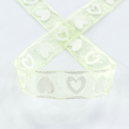 Лента органза с напечатанным рисунком SAFISA, 15 мм, 25 м, цвет 73. Арт 25255-15мм-73           