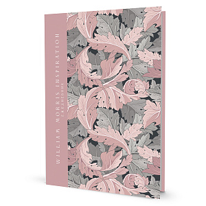 Ежедневник "William Morris Inspiration (розовые и серые листья)"
