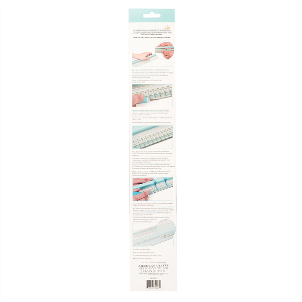 Линейка "Supreme Ruler 18" с металлической кромкой и подвижными направляющими. Арт 660556