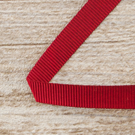 Лента репсовая SAFISA, 10 мм, 25 м, цвет 84 вишневый. Арт 350-10мм-84