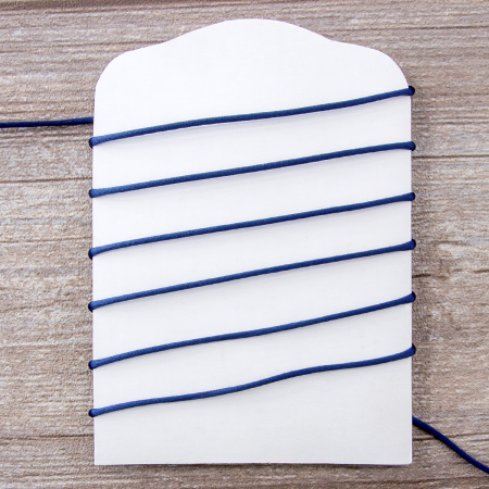 Шнур атласный мини-рулон, 2 мм, 4,5 м, цвет 15, синий-темный. Арт P00462-2мм-15           