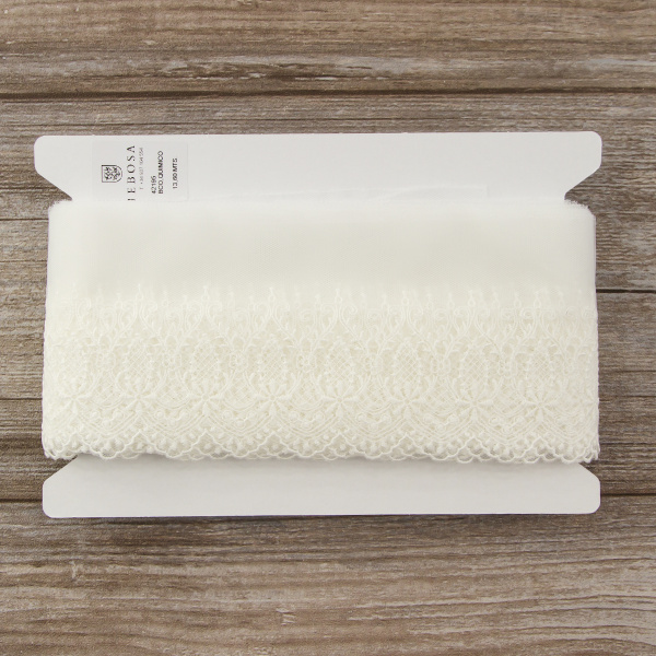 Кружево-вышивка на тюле, 45 мм. Арт 42195/00