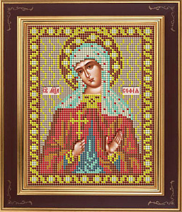 Набор для вышивания бисером Икона "Св. София". Арт М250