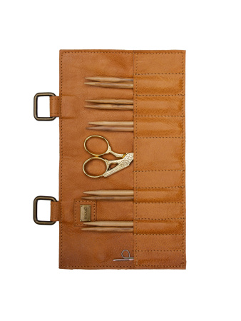 Органайзер для спиц и крючков "Carita I" Whisky. Арт QB-4710/Whisky