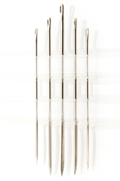 Иглы ручные для работы с кожей и плотными материалами №3-7, 5 шт. Арт 217.37                  