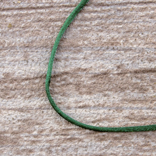 Шнур атласный мини-рулон, 1,5 мм, 4,5 м, цвет 43, морская волна. Арт P00470-1,5мм-43         