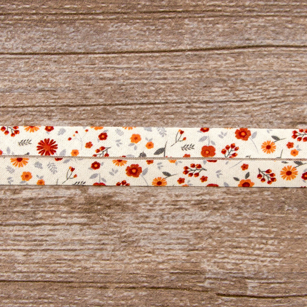 Косая бейка с рисунком SAFISA, арт.6626, 20 мм, 20 м, цвет 03. Арт 6626-20мм-03