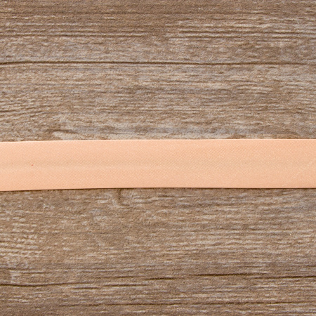 Косая бейка атласная 20 мм, 25 м, цвет 85, бледно-розовый. Арт 6260-20мм-85            