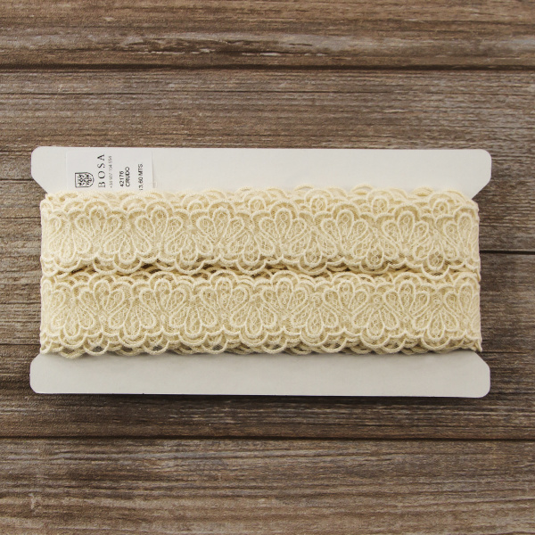 Кружево-вышивка на тюле, 20 мм. Арт 42176/58