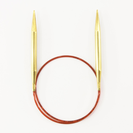 Спицы круговые позолоченные с удлиненным кончиком, №6,5, 50 см. Арт 755-7/6.5-50