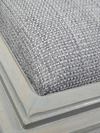 Шкатулка для рукоделия, бук, 3 этажа, античный серый, с игольницей. Арт 31/151/9