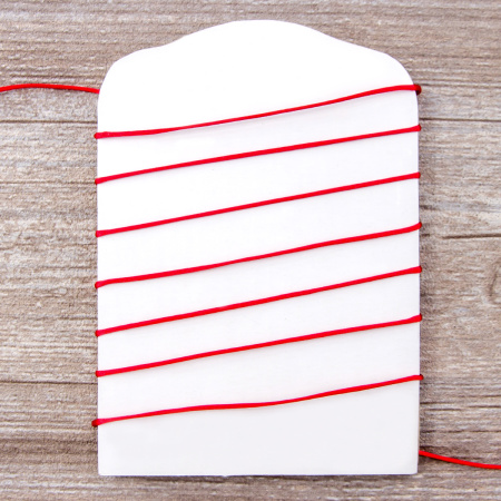 Шнур атласный мини-рулон, 1,5 мм, 4,5 м, цвет 14, красный. Арт P00470-1,5мм-14         