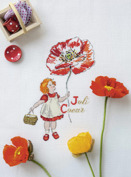 Книга "Французская вышивка крестом. Цветочные фантазии Элен ле Берр, 20 крупных схем"  Элен ле Бер. Арт 978-5-00241-008-8