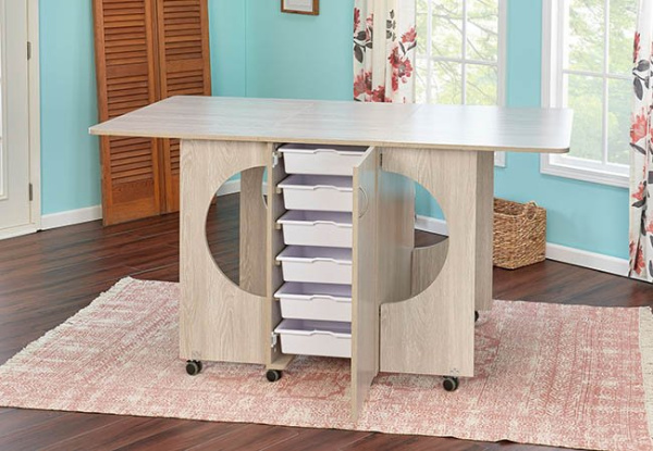 Стол раскройный CUTTING TABLE II, МДФ, 510 х 1000 х 900 мм, цвет серый дуб. Арт TLM.CT2-G001                