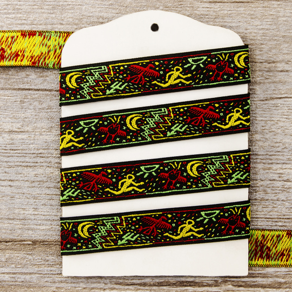 Лента жаккард SAFISA, 20 мм, 15 м, цвет 01. Арт 9098-20мм-01             