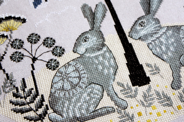 Набор для вышивания "Пара зайцев". Арт 03.017.07