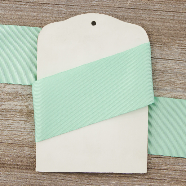 Лента репсовая SAFISA, 50 мм, 25 м, цвет 53 ментоловый. Арт 350-50мм-53