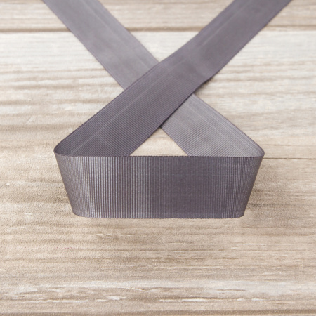 Лента репсовая SAFISA 25 мм, 25 м, цвет 68, темно-серый. Арт 350-25мм-68             