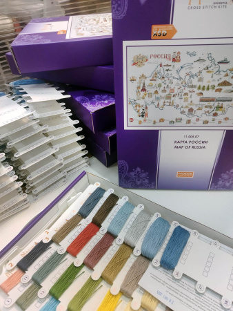 Набор для вышивания "Карта РОССИИ". Арт 11.005.07