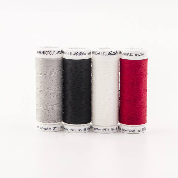 Набор с нитками Seraflex  в подарочной упаковке, 4 катушки. Арт SFX4-KIT