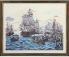 Набор для вышивания "Люди в шлюпках приветствуют флот". Арт 12-794                  