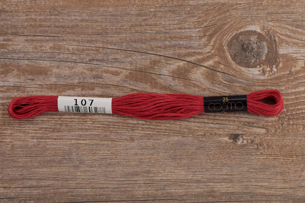 Мулине COSMO однотонный цвет  107       . Арт 25-6/107       