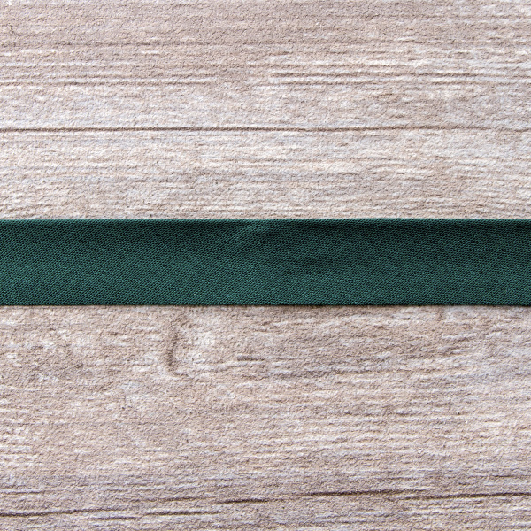 Косая бейка хлопок/полиэстер на блистере, 20 мм, 3 м, цвет 43, темно-зеленый. Арт P06120-20мм-43          